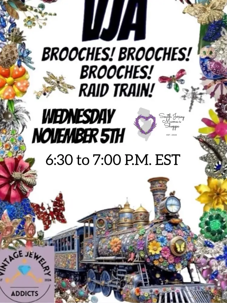 VJA Brooches Brooches Brooches Train 