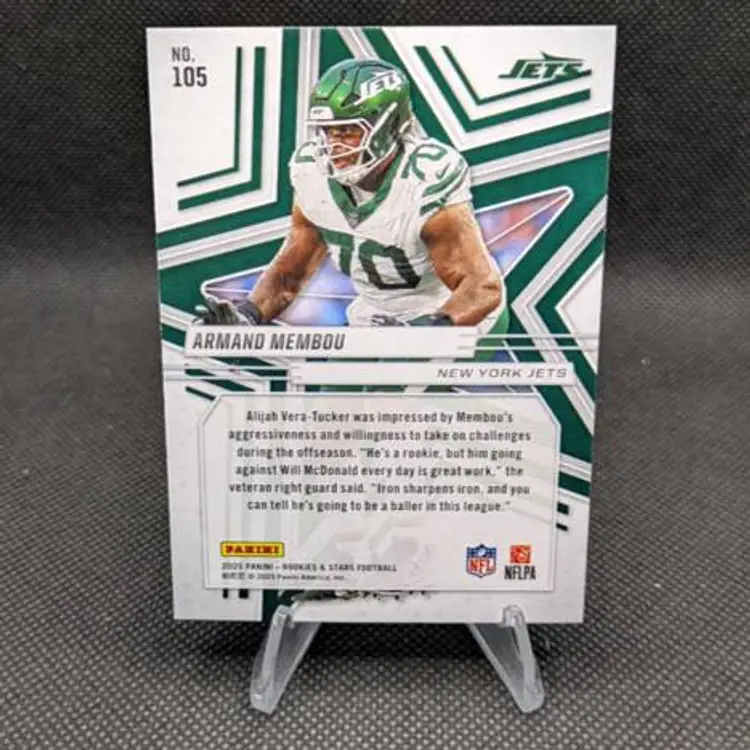 Armand Membou 2025 Panini Rookies & Stars Rookie RC #105 - New York Jets
