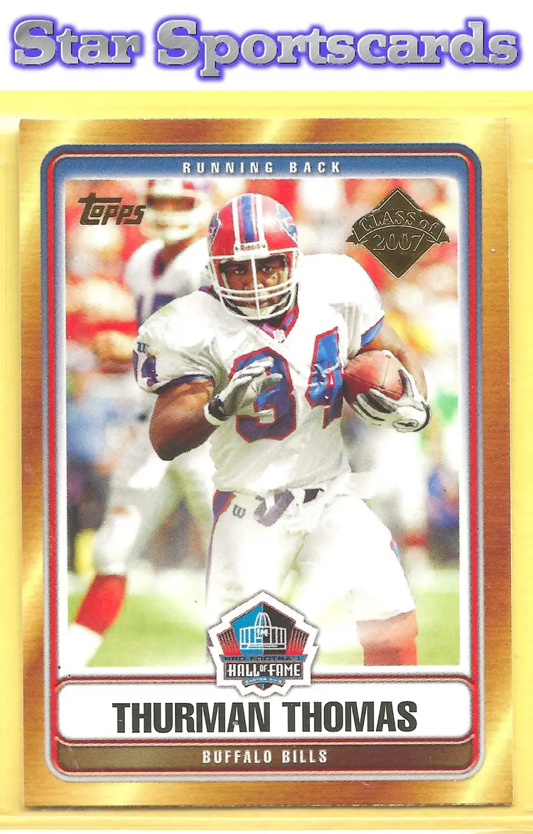 2007 Topps #HOF-TT Thurman Thomas Hall of Fame Class of 2007 Buffalo Bills