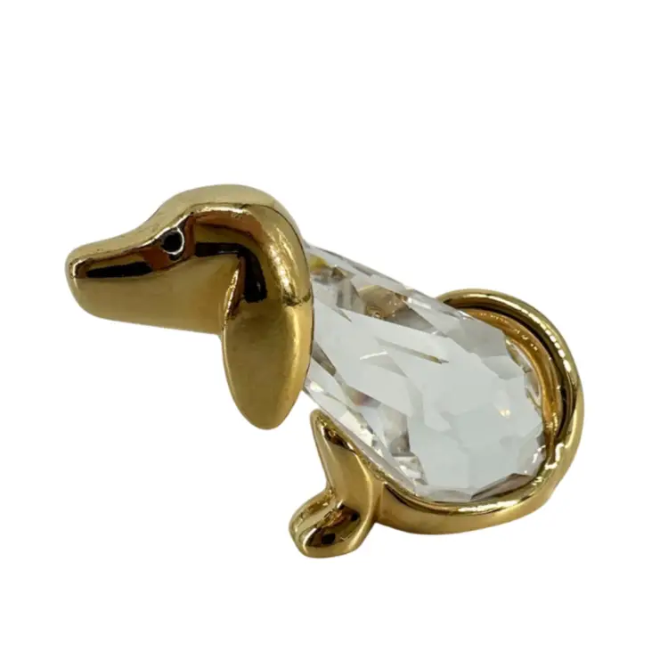 Small Crystal Dog Figurine