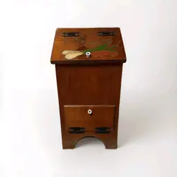 Vtg Potato/Taters/Onion Wood Storage Bin Primitive Rustic 1980's