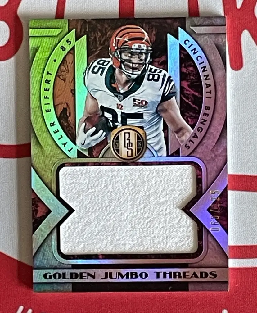 2018 Gold Standard Golden Jumbo Threads Tyler Eifert /125