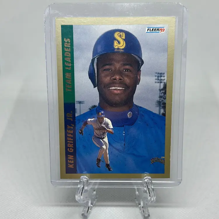 1993 Fleer Ken Griffey Jr  Seattle Mariners Team Leaders