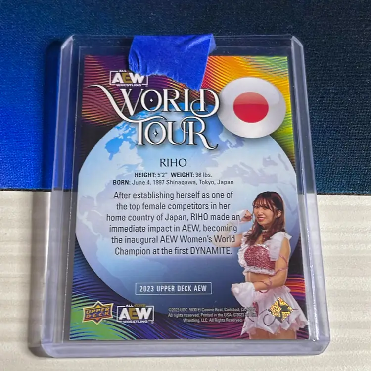  2023 Upper Deck AEW World Tour RIHO Lenticular Card