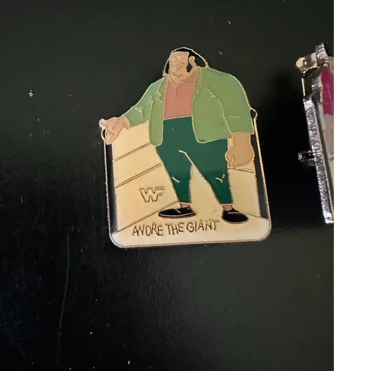 WWF Andre The Giant Nikolai Volkoff Rockin Wrestling Pins 1980’s