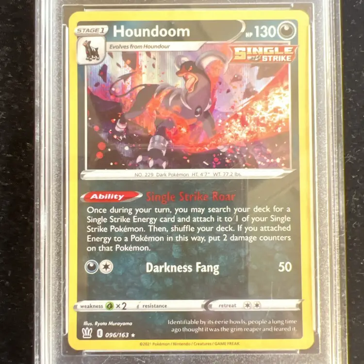 Houndoom 096/163 Pokemon 2021 Battle Styles Crown Collectibles 8.0