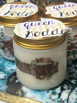 1 Orchid Ornament ⭐️Scent Of fresh Cut Christmas Flowers When Walking Into The Front Foray Of Your House. CANDLE Handmade Christmas