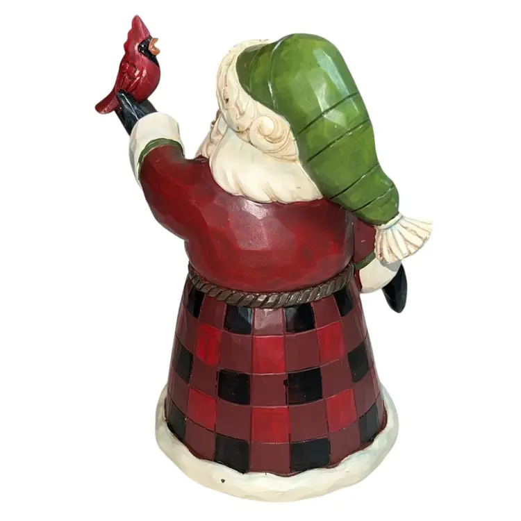Jim Shore Santa’s Feathered Friend Figurine 5”