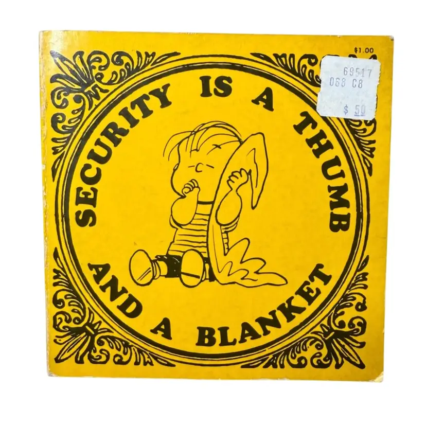 Security Is A Thumb And A Blanket Book - Charles Schulz - 1971