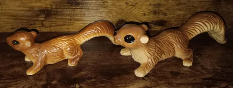 Vintage Mom and Baby Squirrel Made in Japan