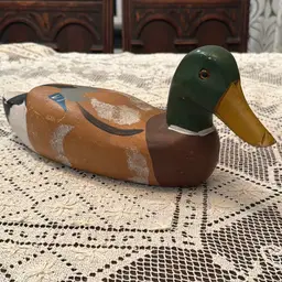 Wood Carved Mallard Duck Decoy