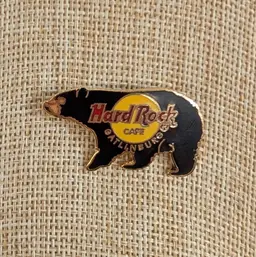 Vintage Hard Rock Cafe Gatlinburg Pin Black Bear Classic Logo