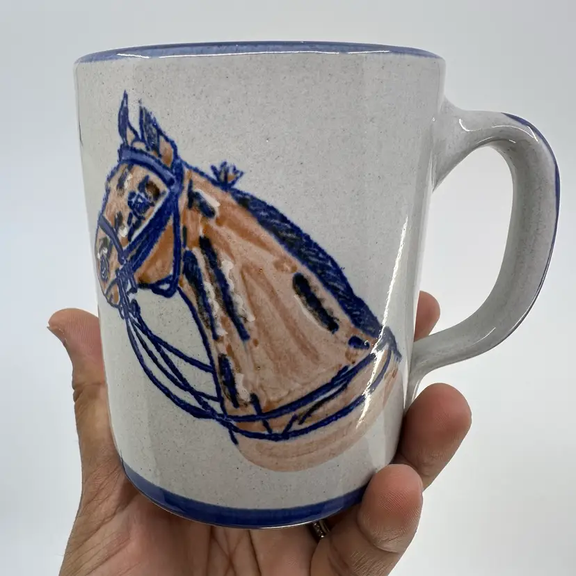 Vintage Louisville Stoneware Mug With Horse