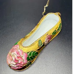 Cloisonne Golden Shoe