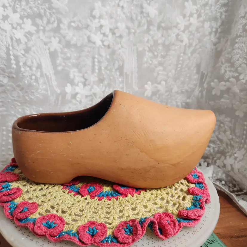Wooden Shoe Planter