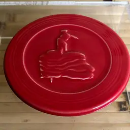 Red Fiestaware Spoon Rest