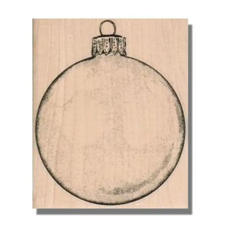 Christmas Ball Rubber Stamp