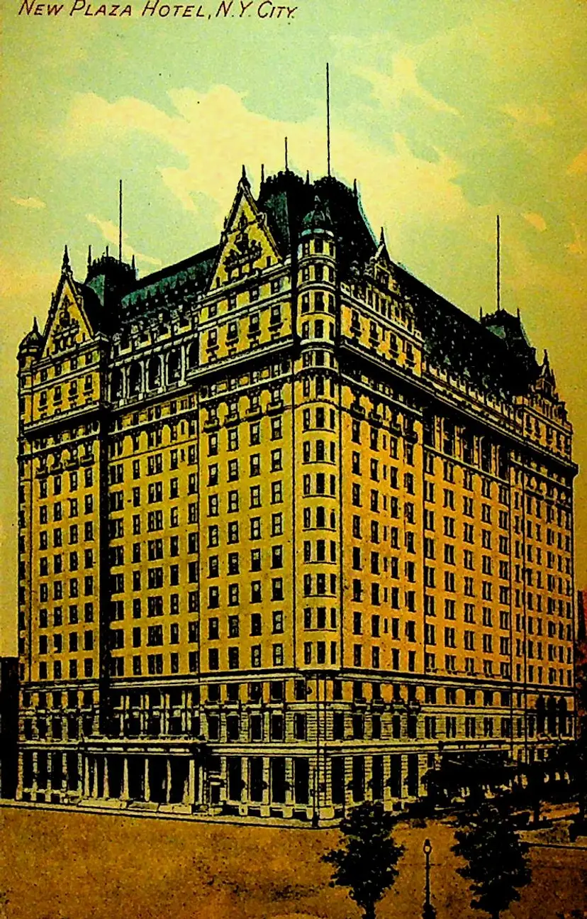 New Plaza Hotel New York City Unused Postcard