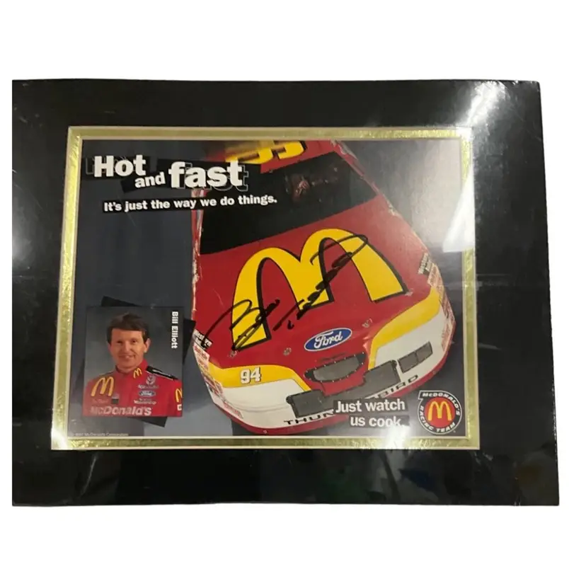 Bill Elliott 1997 Nascar Winston Cup McDonald's Signed 