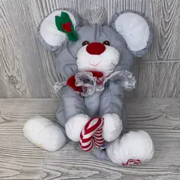 Fisher-Price Christmas Mouse Plush 1987