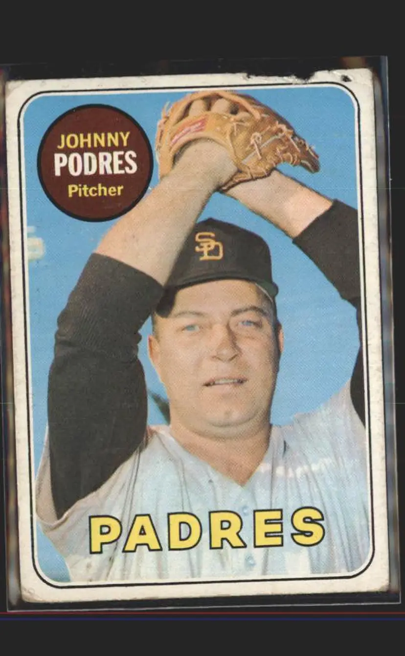 1969 Topps #659 Johnny Podres - (137) - San Diego Padres