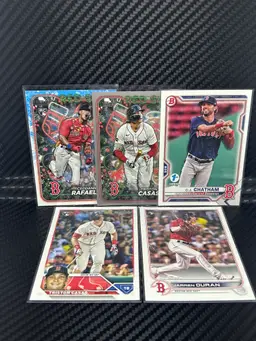 Boston Red Sox lot w/ 1st edition Bowman & SP Holiday