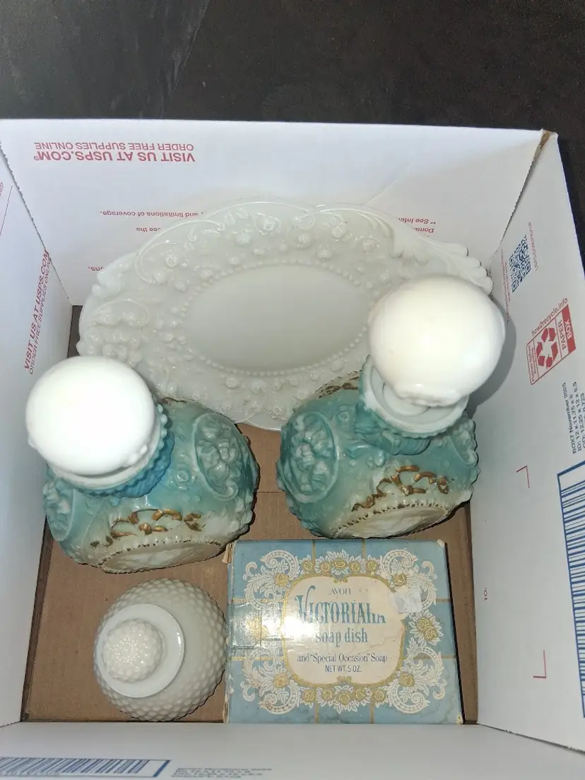 MILK GLASS #2 Boxed Lot
