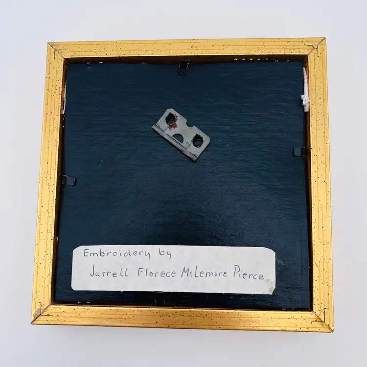 For The Crewel Lover 🎁 6”x 6”Hand stitched Floral Crewel Wall Art