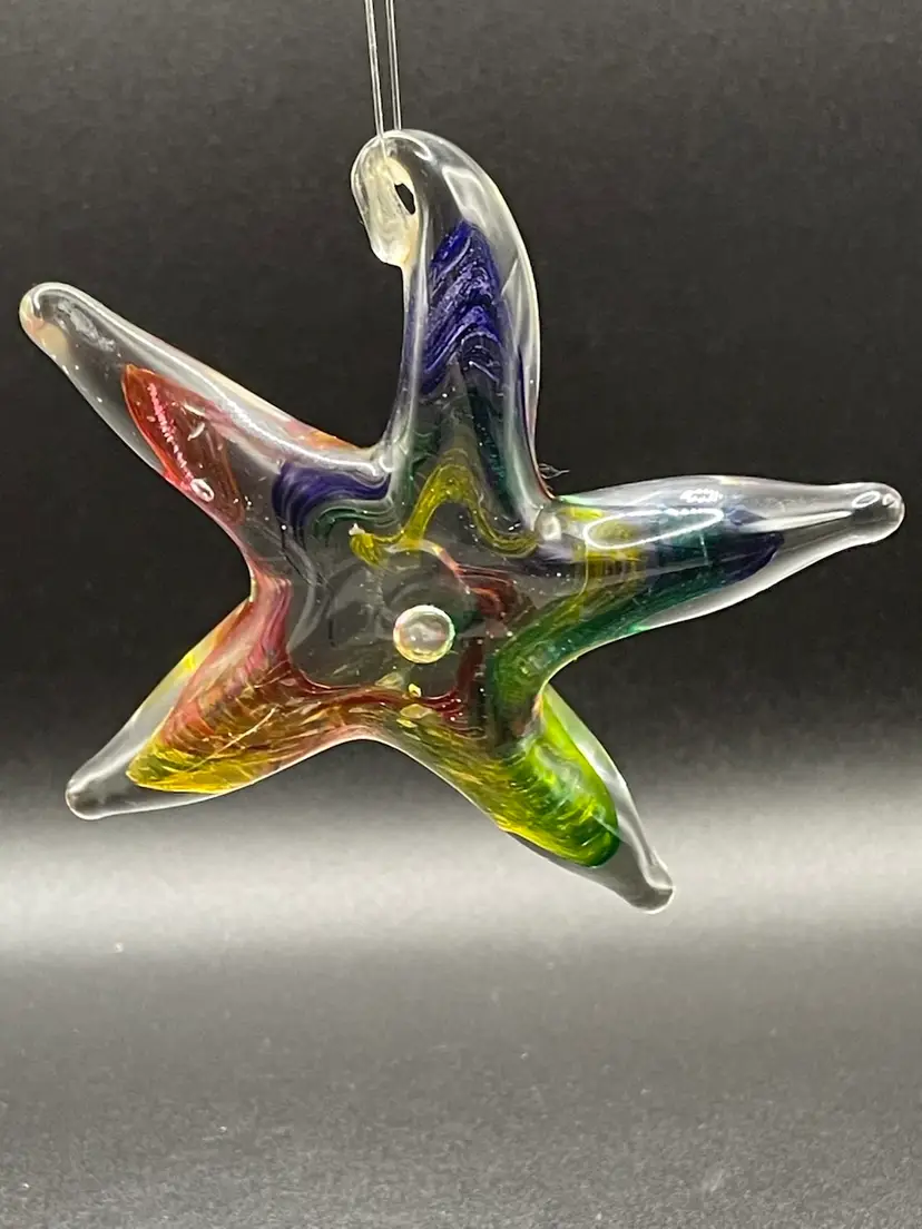 Artist Signed Starfish Paperweights/Suncatcher