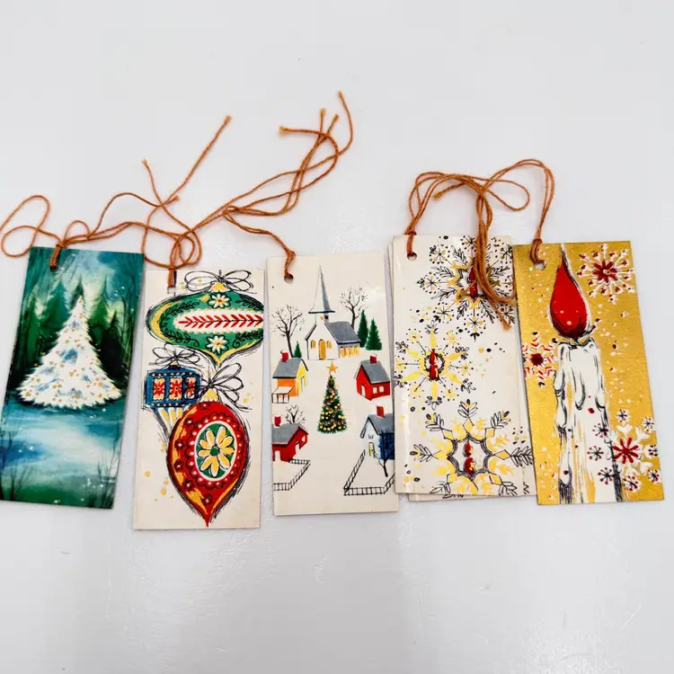 Lot Of Vintage Holiday Gift Tags Multiple Styles