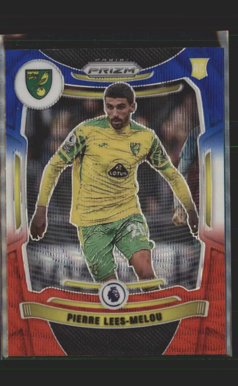 2021-22 Prizm EPL #176 Pierre Lees-Melou Prizms Red White and Blue - ( 138 ) - Norwich City