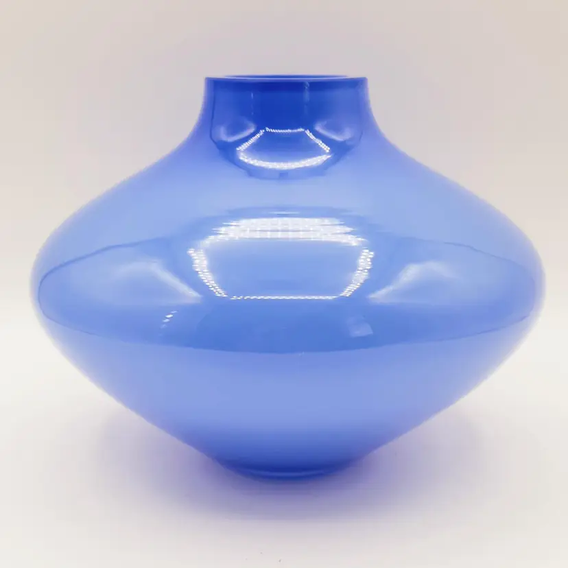 Periwinkle Blue Glass Vase