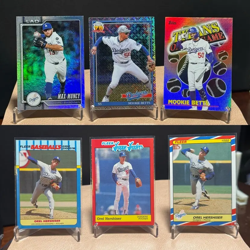 Mookie Betts 2026 Topps Series 1 #91C-95 Silver Pack Mojo Refractor Dodgers Lot