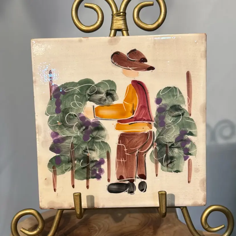 Hand Painted Italian Tile Trivet