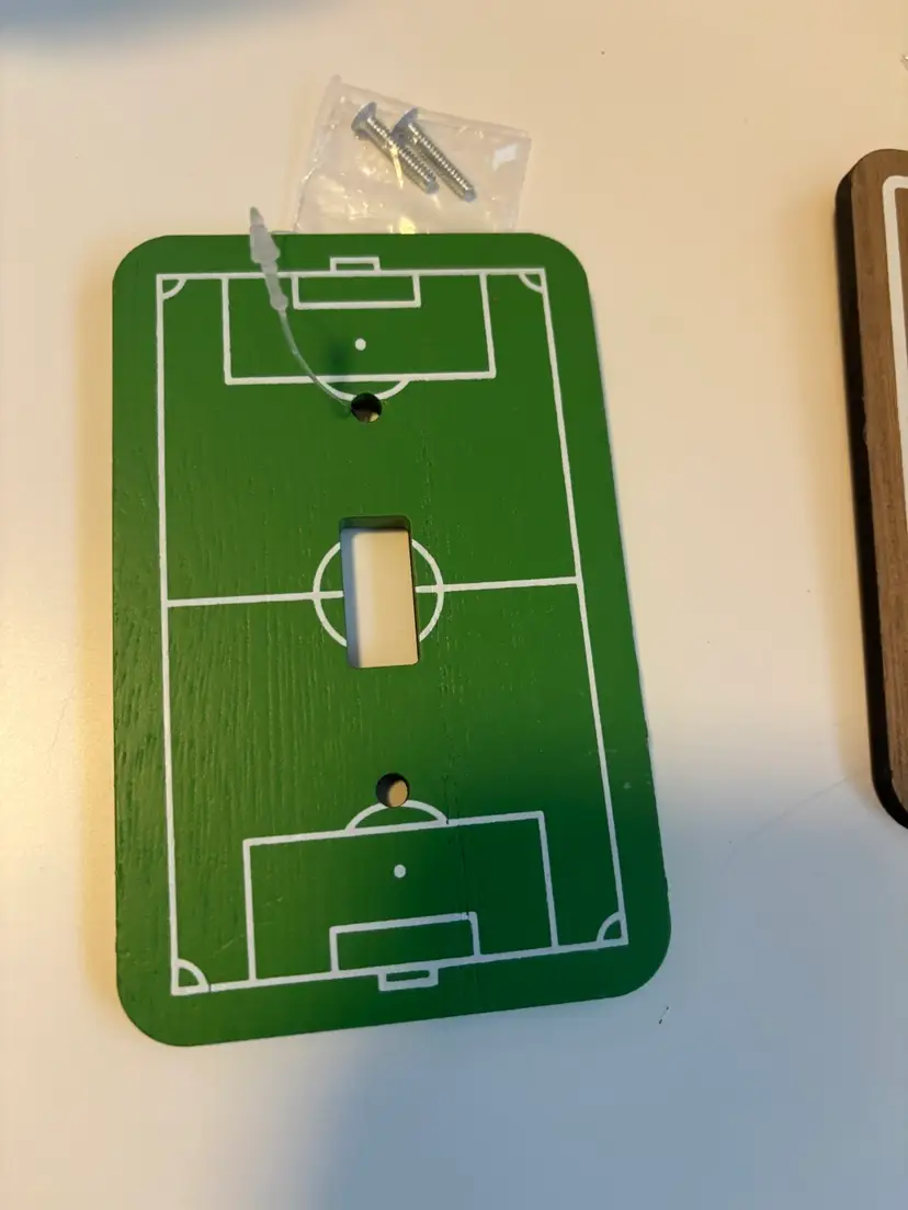 Soccer Pitch Single Toggle Light Switch Cover