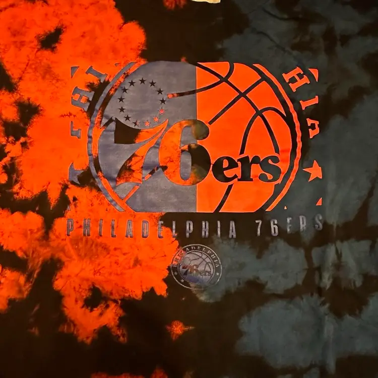 Philadelphia Sixers Long Sleeve Tie Dyed T-shirt XL