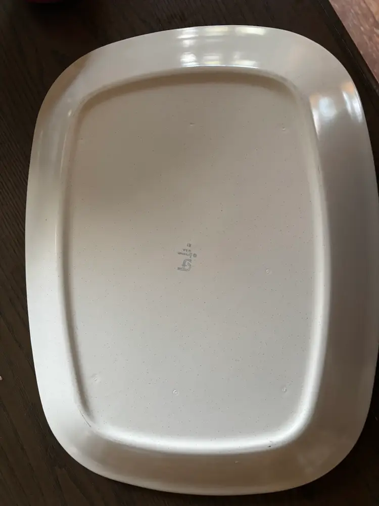 Platter -Vintage MCM Floral pattern