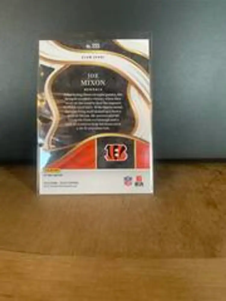 2023 Panini Select Joe Mixon #255 Black Gold Prizm Die Cut