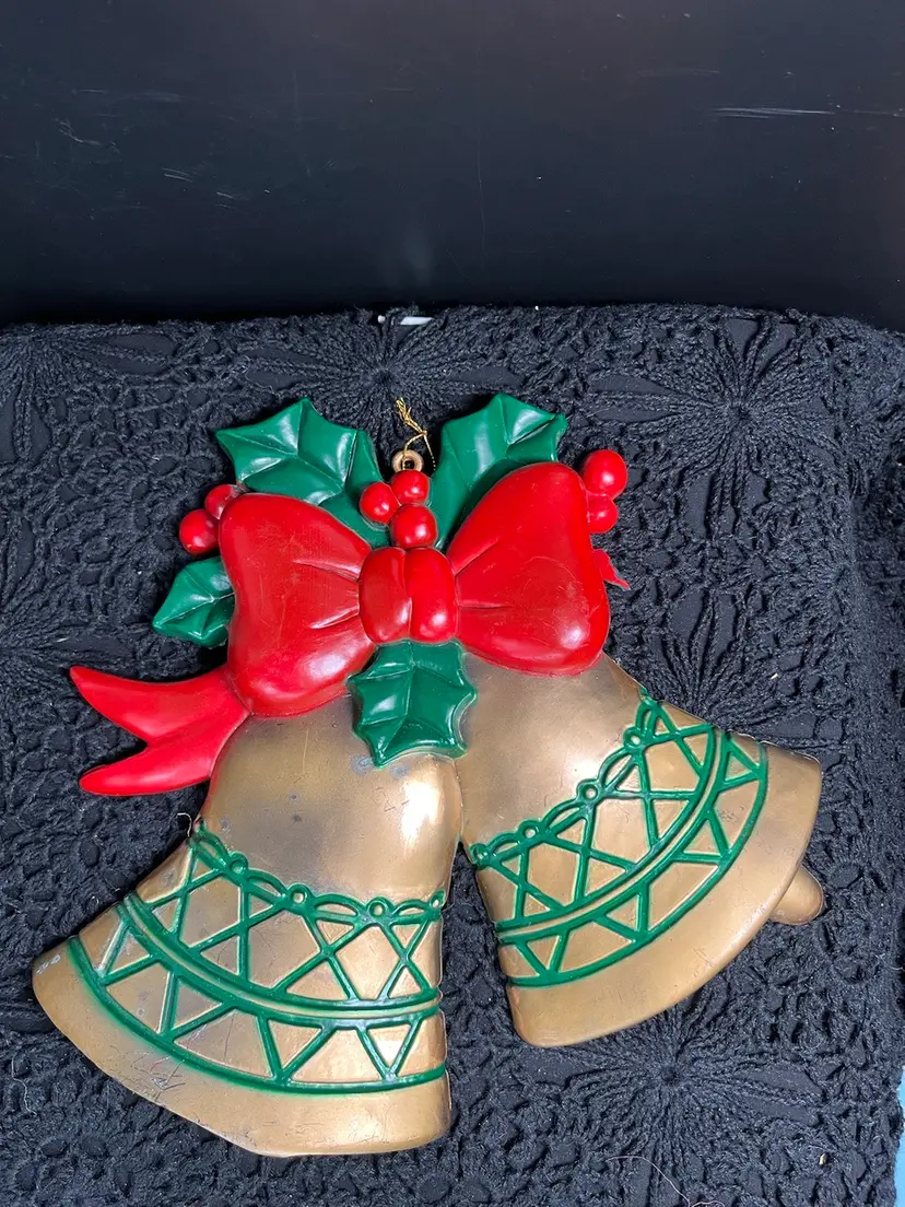 Vintage Plastic Bells Wall Hanging