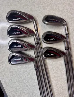 Callaway RAZR Edge Irons Set 5-PW-SW Uniflex Steel Shafts RH