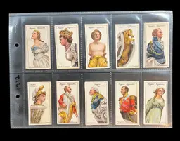 40. Complete Set 1912 Ship Figureheads John player & sons Cigarette Cards