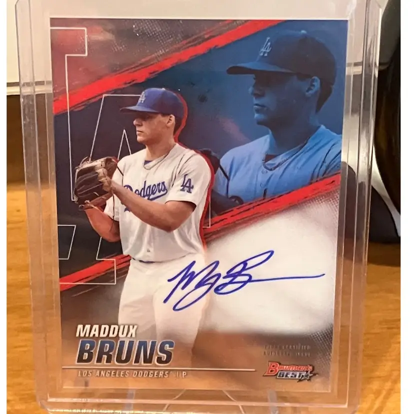 2021 Bowmans Best Autograph Maddux Bruns Auto Los Angeles Dodgers