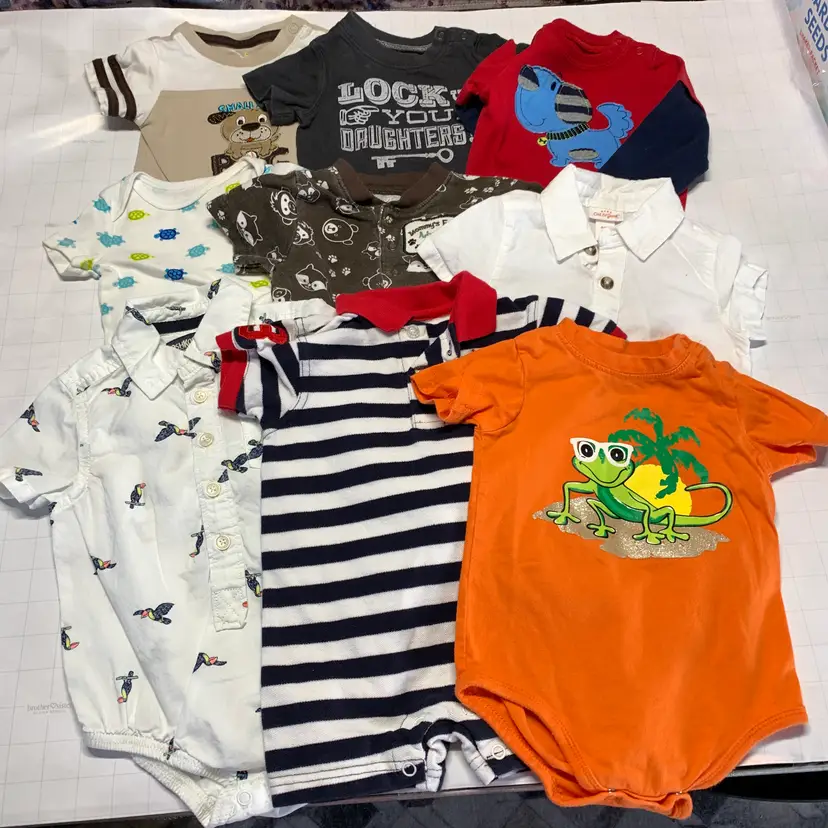 9-Boys Short Sleeve Clothes 6-9m