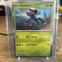 Genesect Holo Rare card, number 008/094, Phantasmal Flames set