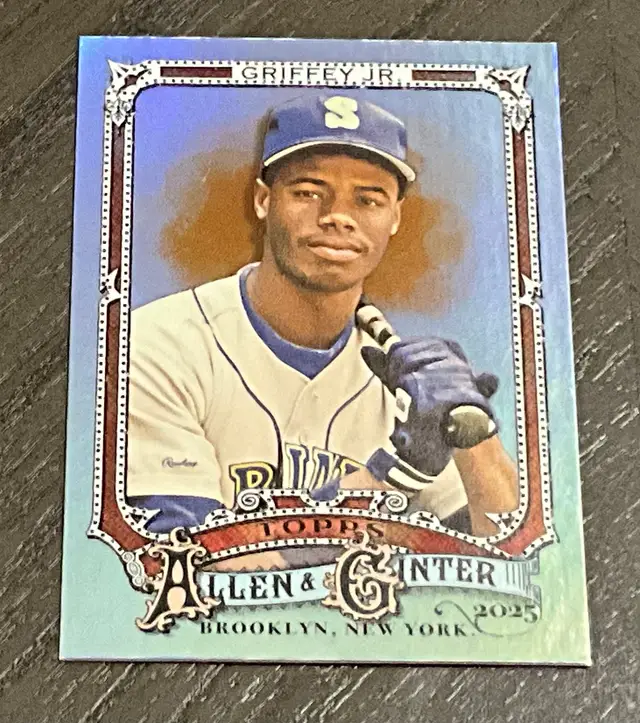 Ken Griffey Jr Silver Portrait 2025 Allen & Ginter # 9 Mariners (25A&G7)