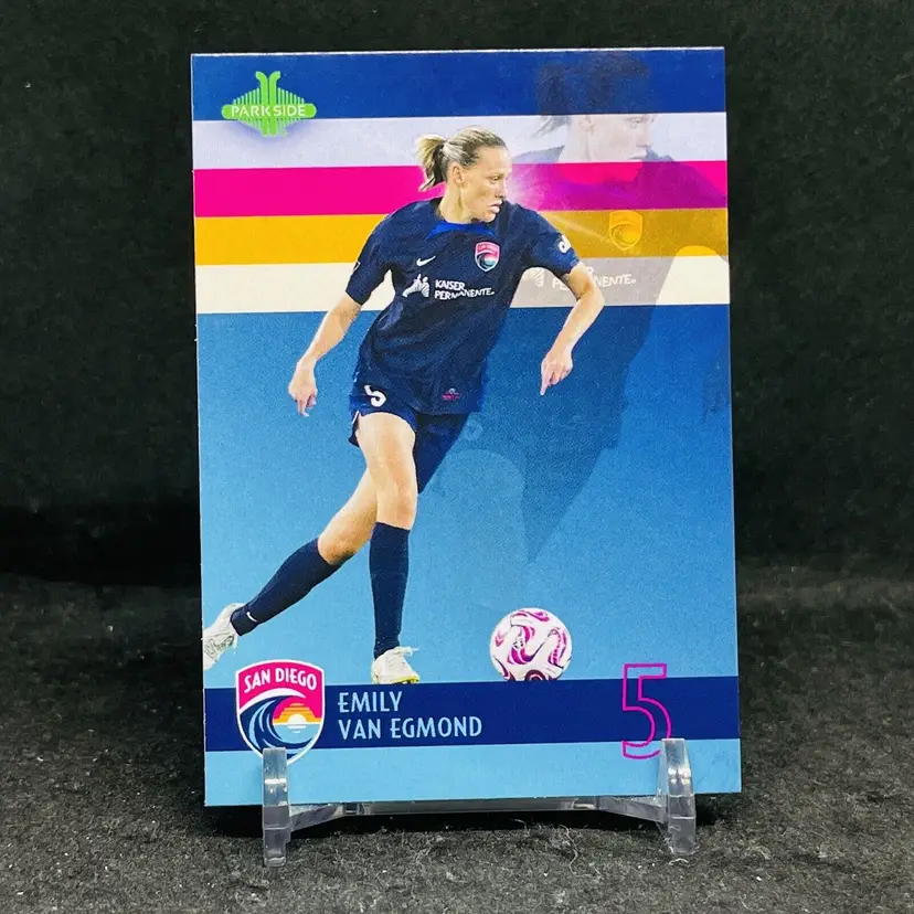 Emily Van Egmond San Diego Wave Soccer Card! 2023 Parkside Limited Set NWSL