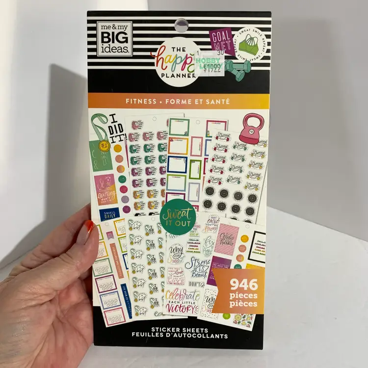 The Happy Planner Fitness Sticker Book