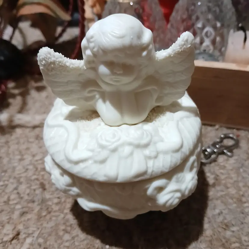 Vintage Angel Trinket Box