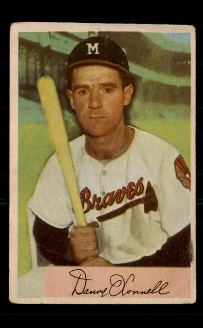 1954 Bowman #160 Danny O'Connell - (pk-tl3) - Milwaukee Braves