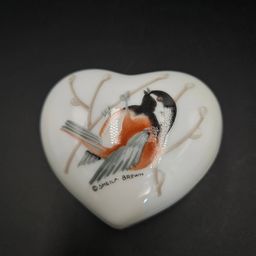 Otagiri Chickadee Made in Japan Trinket Box